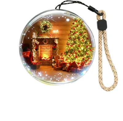 WiFi 4GB Memory Orb Christmas Anniversary Ornament Personalized 3D Video Sphere Custom Uploadable Videos/Photos Player