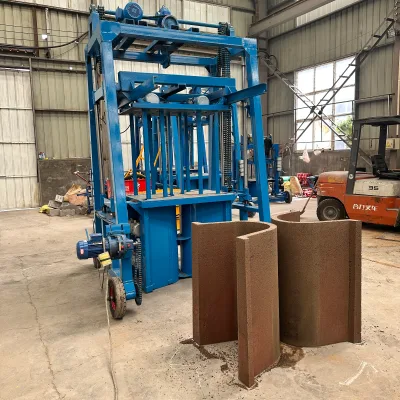 Custom Size Automatic U-shaped Channel Forming & Molding Machine with Motor for Precast Concrete Ditch Irrigation Drainage Works