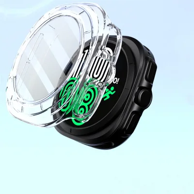 For Samsung Galaxy Watch 7 Ultra 47MM Full Coverage Shockproof Case Tempered Glass Protective Case Screen Protector