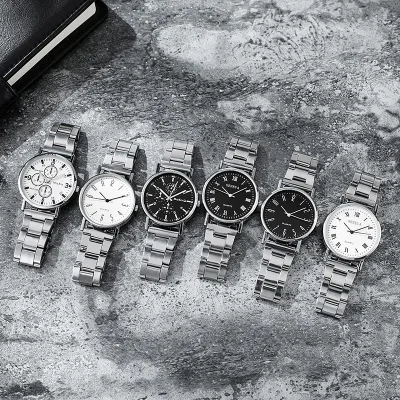 Wholesale Factory Direct Men's Gift Watches Minimalist Steel-strap Quartz Men's Watches