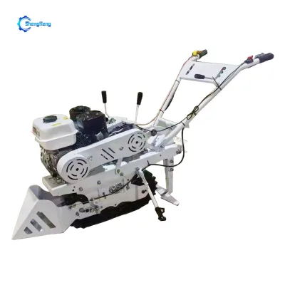 Farm Use Mini Garlic Harvester with Motor High Efficiency Two Row Digging Machine