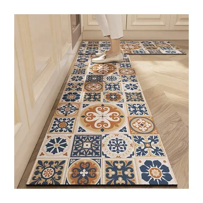 Quick Dry Anti slip Diatomite Kitchen Floor Mat Water Absorbent Large Bath Mat Soft Siatomite Mat