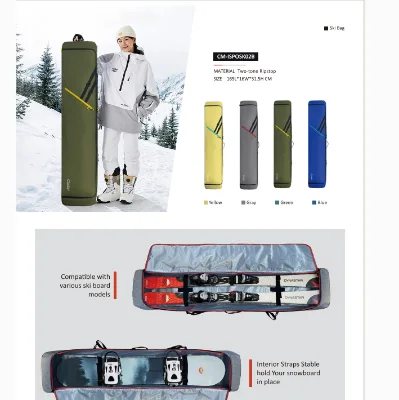 Custom Brand Sports Foldable Durable Lightweight Snowboard & Ski Carrying Bag for Outdoor Use