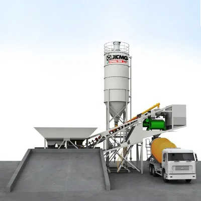 China Made 60m3/h HZS60KY Mobile Concrete Batching Plant for Sale