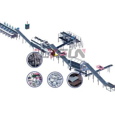 Mixed Waste Treatment Line for Construction and Renovation Large Rubbish Screening Machines
