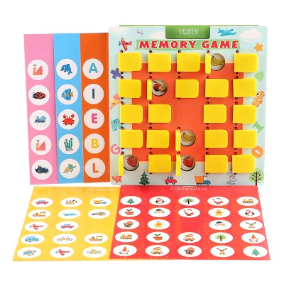 Preschool Learning Travel Game for Car & Airplane Trips, Educational Matching Games for Toddlers, Matching Memory Game for Kids