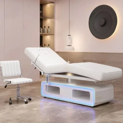Wooden king Size Facial Beauty Bed 3 Motor Automatic Electric Massage Bed and Bed