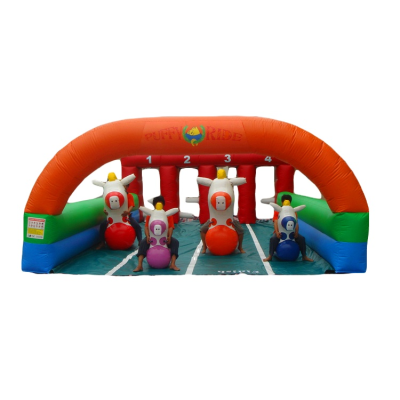 4 Lane Inflatable Horse Racing, Inflatable Jumping Horse Race, Inflatable Race Track for Sale