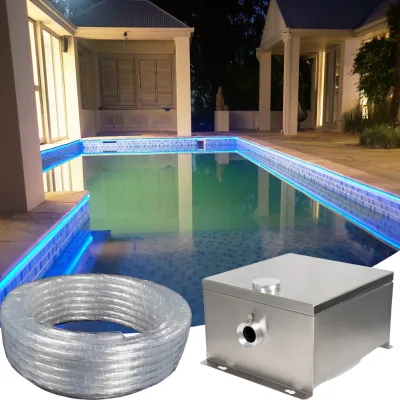 Professional Plastic Optical Fiber Cable UV Protection Multi-String Side Glow POF for Outdoor Swimming Pool Perimeter Lighting