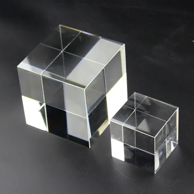 High Quality Crystal Glass Cube for Engraving and 3d Laser Printing