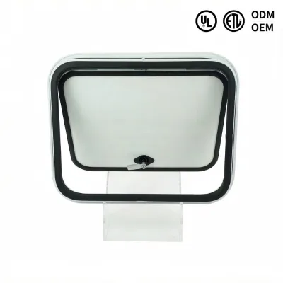 RV Rounded Corner Window Plastic Frame Spare Parts New Used Replacement Accessories for Camper Motorhome Caravan Travel Trailer