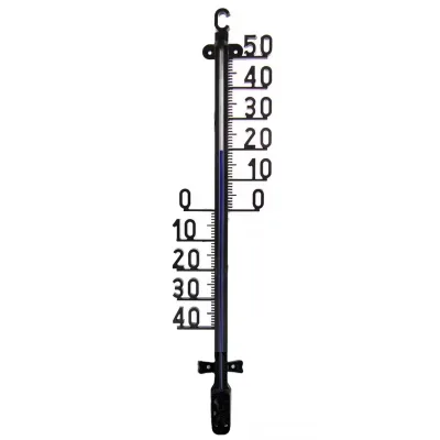 Black Waterproof Garden Temperature Gauge With Hook Decoration Wall Mounted Indoor and Outdoor Thermometer