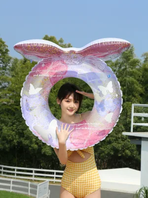 Stock Glitter Dream Butterfly Inflatable Swimming Ring