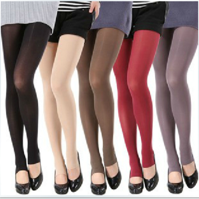 Spring and Autumn 120D Tights Candy Velvet Foot Tights Super Elastic Slimming Leggings
