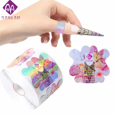New Design 100pcs/300pcs Nail Forms for Nail Extension UV Polish Gel Paper Nail Art Tools