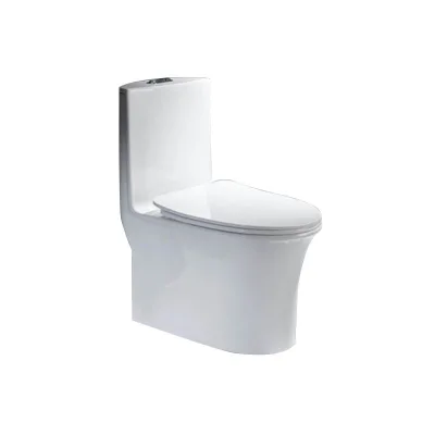 Factory Direct One-Piece White Ceramic Sanitary Ware Toilet Siphon Flush Water Closet Commode S-trap 300mm