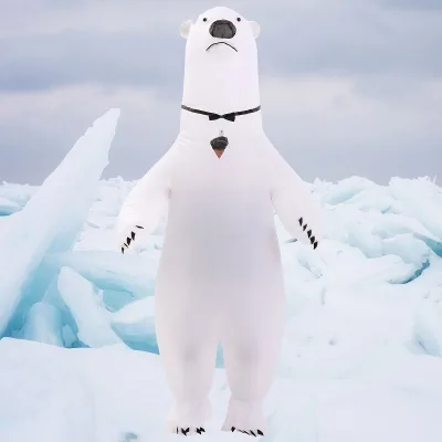 Halloween party Costume animal Inflatable Party Polar bear inflatable costume for Kids adult Custom size