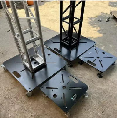 Truss Display Base Plate with Wheels for 12 16 20.5 Inch Tomas Bolted Box Trussing Lighting Truss