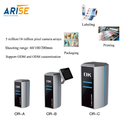 New Series Arise Web Monitoring System for Printing Press UV Ink Compatible 5MP/10MP Area Scan Camera 25x Magnification Max