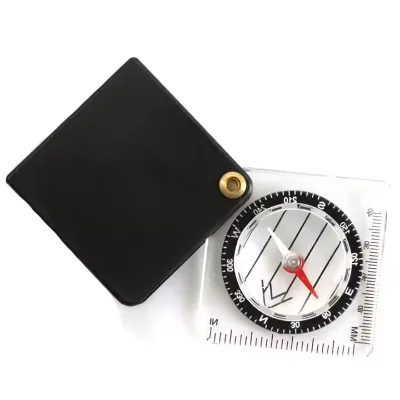 Multifunctional Portable Compass with Magnifying Glass for Outdoor Mountaineering Adventure Camping
