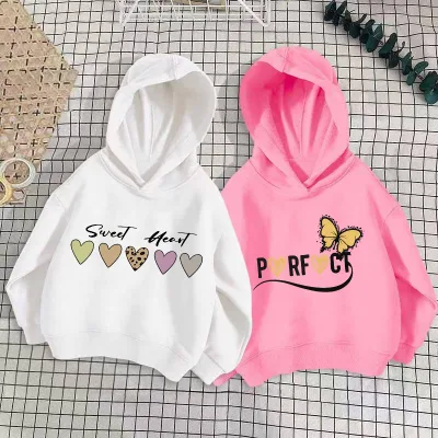 Cross-border Girls' Children's Hoodie Thin Hooded Long Sleeve Loose-Fitting Cotton Pullover Korean Style Animal Cartoon Letters