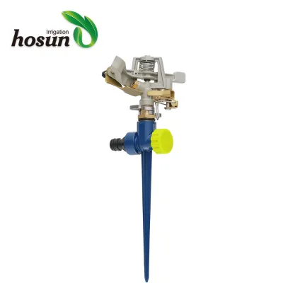 Automatic Chinese Portable Metal Pendent Watering Wobbler Nozzle Rotating Impact Lawn Garden Brass Sprinkler on Sale