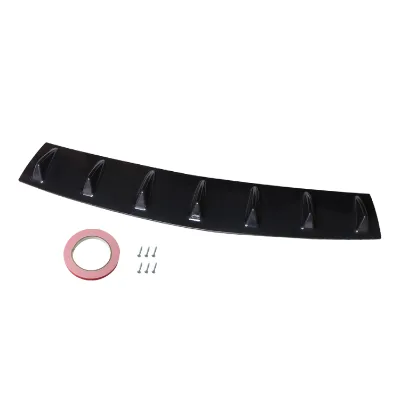 Universal Difusor De Labios De Parachoques Trasero De Coche 7 Shark Fin Car Back Bumper Spoiler Lip Splitter
