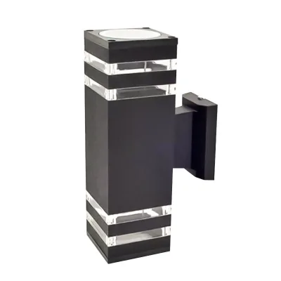 Outdoor IP65 Waterproof Square LED Wall Lights-E27 Base Warm White Dimmable High CRI 95 Tempered Glass Aluminum Construction for