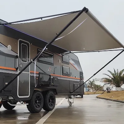 Motorhome Accessories Retractable RV Awning 3*2.5 Meters with Motors Camper Van Awning for Caravan