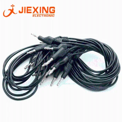 4mm Banana Plug With Wire 1M 1 Meter Cable Male to Male Nylon Stackable Type Silicon Wire Molded Type High Quality