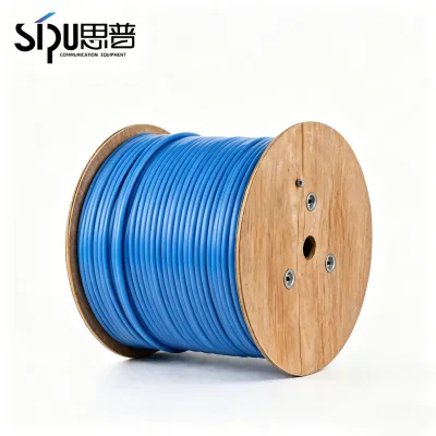 SIPU Factory Direct Bulk Cat6 Lan Cable Ethernet Cable 305m Wooden Spool UTP PVC LAN Cable Wholesale Network Cable