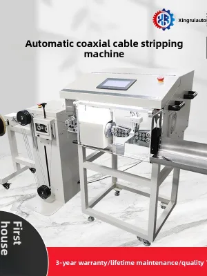 Premium Fully Automatic RF Coaxial Cable Rotary Stripping Machine Auto Wire Feeder for Automotive Antenna Shielded Cables