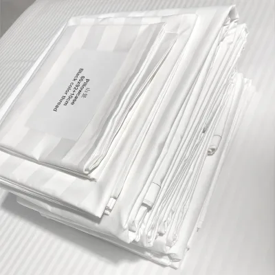 Luxury Premium 100% Cotton Bedsheets Soft Hotel Grade for Adults Bleached Plain Style-Queen King Twin Sizes Available