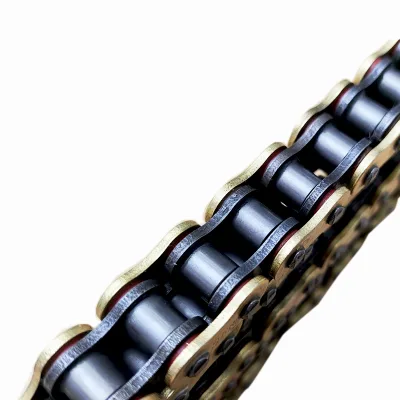 ISO Factory Customizable 428 O-Ring Chain 120 Links Gold Motorcycle Chain for Honda KTM Yamaha Motorcycles Accessory