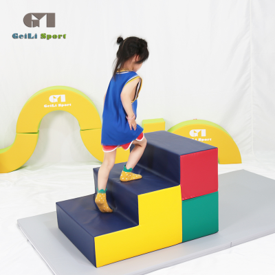 Factory Direct Sales Beginner Play Set Kids Soft Play Foam Steps  Soft Play Gym Equipment For Kids