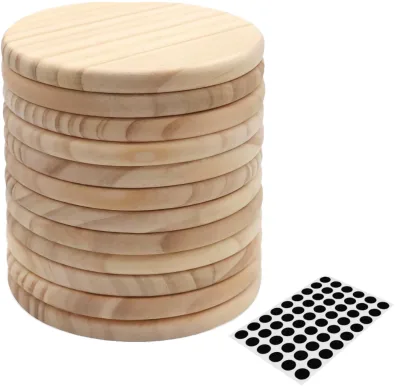 Wooden Cup Coaster, Office Coffee Cup, Solid Wood Tea Cup Mat, Tabletop Wooden Heat-Resistant Pad, Cross-Border Business Gift