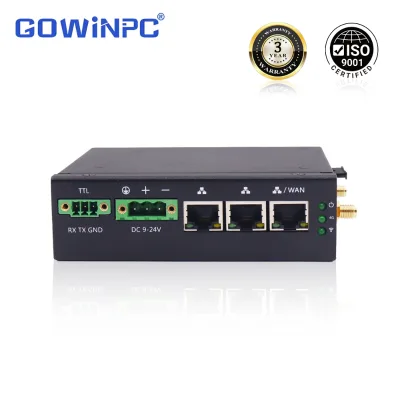 Industrial 4G LTE Wireless Router with WiFi VPN PPTP L2TP Multi-WAN Failover DIN-Rail Mount for SCADA Remote Monitoring