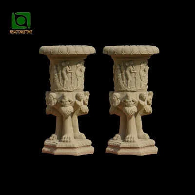 Antique Stone Outdoor Garden Planters for Sale