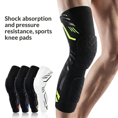 Sports Running Hiking Soccer Athletic Bodybuilding Knee Pads Brace Footless Socks Comprehensive Protection Anti-Collision