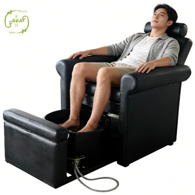 Newest Black Red Black pink Spa Massage Pedicure Chair Salon Set Used No Plumbing for Beauty Spa Salon Furniture