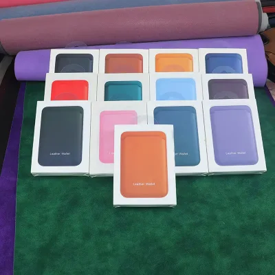 Box Leather Magnetic Wallet Card Bag Holder Case for IPhone 17 Air 16 15 14 13 Pro Max Phone Cover Accessories