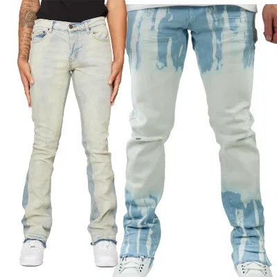 Y2K Denim Jeans Plus Size Patchwork for Washed Wide Leg Slim Fit Custom Brand Wholesale China Men's Trousers