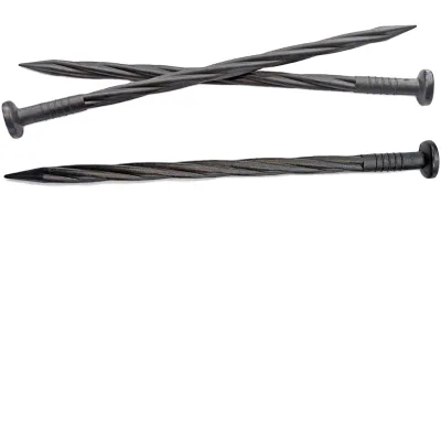 Plastic Edging Ground Nails Landscape Anchoring Spikes Weed Barrier Gardening Nail Plastic Pile Turf Spiral Stone Isolation Nail