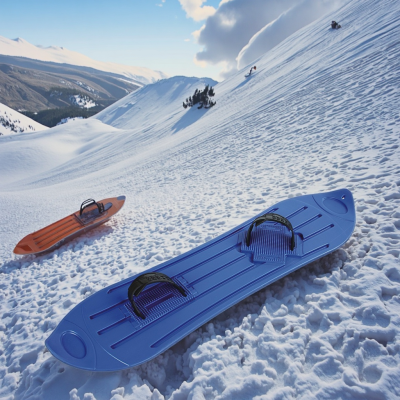 Iunnds Snow Sled High Quality Plastic Winter Snow Sled Snowskate for Adult