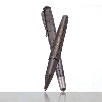 NM-048 JaguarPen High Quality Bronze Etched Logo Heavy Luxury Metal Roller Pen 1.0mm Tip Customized Business Gift 143x14.5mm
