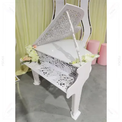 FSDKX New Gold Metal Base Bridge and Groom Table Popular Outdoor Banquet Table