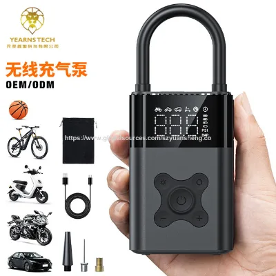 Supplier Portable Electronic Car Inflator Pump, Electric Handheld Digital Display Car Inflator Pump,