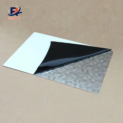Customized Small Fine Frosted Stainless Steel Plate for Press Card