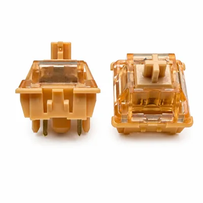 In-stock for Gateron Orange Switch Factory Lubrication Hot-swappable Linear Axis Custom Mechanical Keyboard Five-Pin Shaft