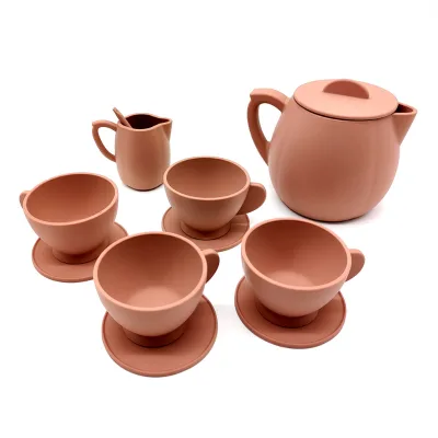NEW Silicone Baby Tea Cup Set,Silicone Toy Tea Set